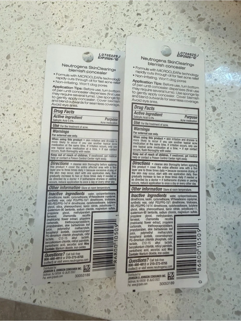 NWT Neutrogena SkinClearing Blemish Concealer - Buff 09 (2 Pack)